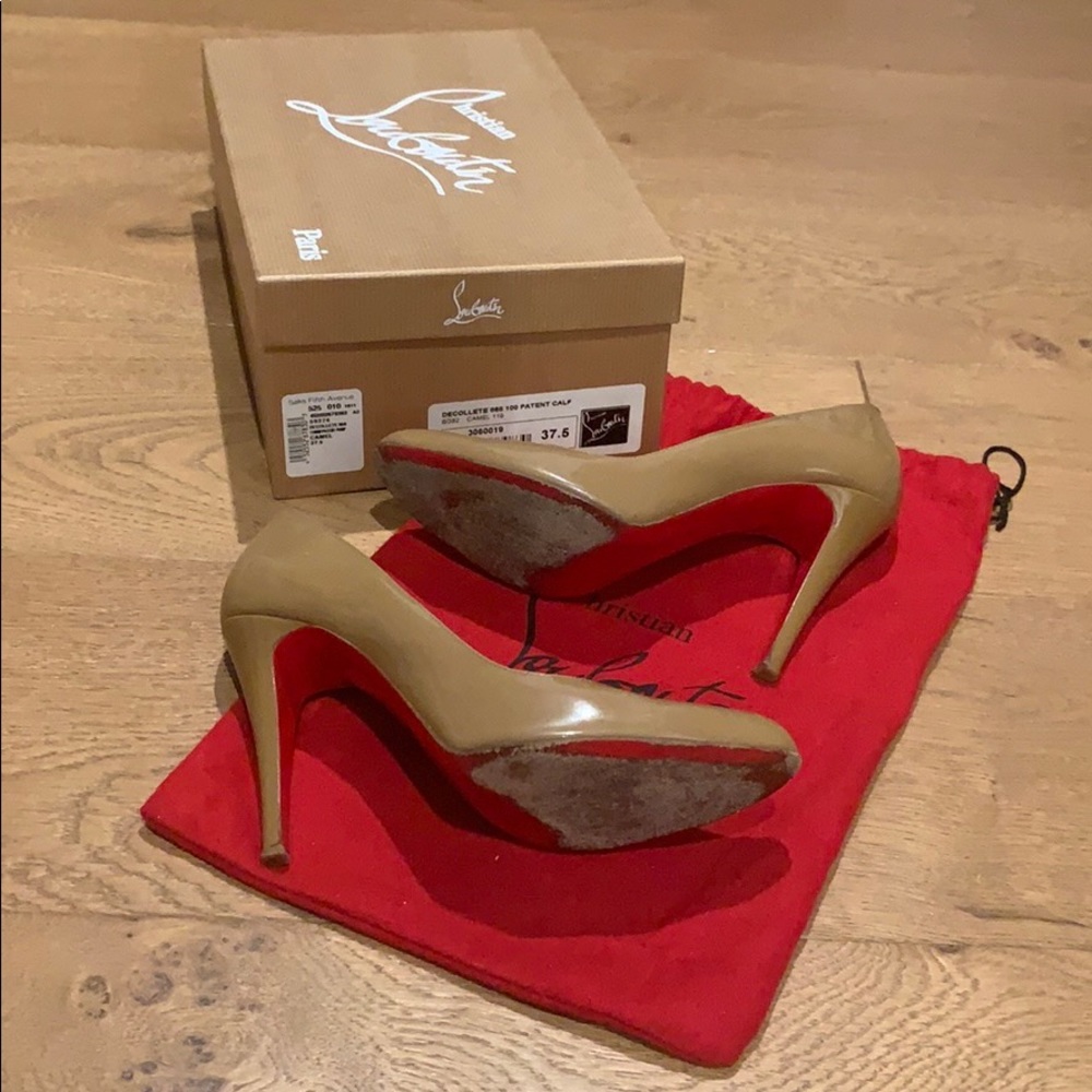 Christian Louboutin Décolleté 868 Pump || Camel - Picture 4 of 8